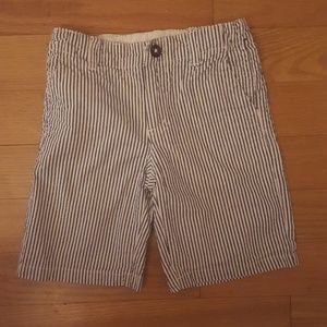 Boy Size 6 Navy Blue White Striped Crazy 8 Shorts